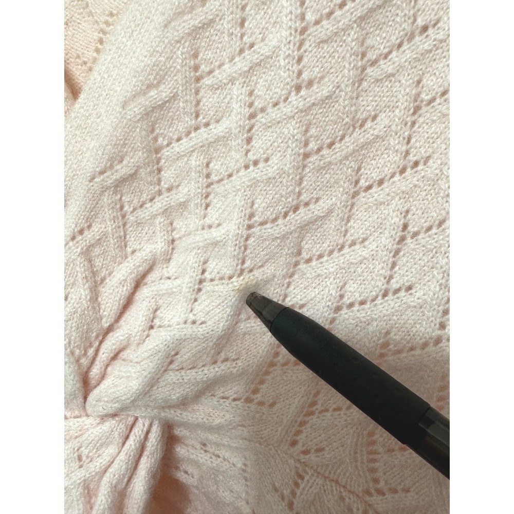 Garnet Hill Cashmere Sweater‎ Small Pink Twisted Front - Picture 5 of 10